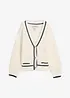 Cardigan a maglia grossa in misto cotone, bonprix
