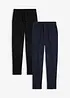 Pantaloni da jogging in misto cotone (pacco da 2), bonprix