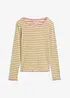Maglia a costine a righe in cotone biologico, bonprix