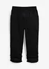Pantaloni capri di misto cotone con cinta comoda, bonprix