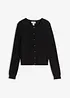 Cardigan in misto lana con bottoni decorativi, bonprix