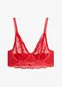 Reggiseno lungo con ricami, bonprix