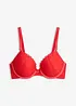 Reggiseno con coppe preformate e pizzo a cuoricini, bonprix