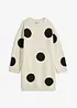 Abito oversize in maglia a pois, bonprix