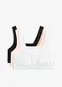 Reggiseno bustier con cotone biologico (pacco da 3), bonprix