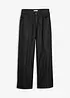 Jeans wide leg, vita media, bonprix