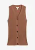 Gilet in maglia a coste, bonprix