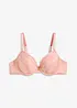 Reggiseno con coppe preformate ed effetto lucido, bonprix