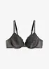 Reggiseno con coppe preformate ed effetto lucido, bonprix
