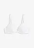 Reggiseno con coppe preformate ed effetto lucido, bonprix