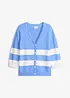 Cardigan in maglia di cotone a righe, bonprix