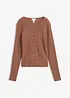 Cardigan in filato fine di misto viscosa morbido, bonprix