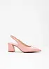 Décolleté slingback con tacco a blocco, bonprix