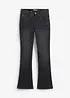 Jeans bootcut termici, vita alta, bonprix