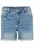 Shorts di jeans, vita media, bonprix