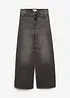 Jeans wide leg, vita media, bonprix