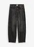 Jeans barrel super soft, vita media, bonprix