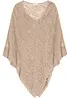 Poncho effetto uncinetto, bonprix