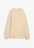 Maglione oversize con lavorazione a trecce, bonprix