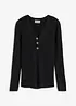 Maglione a coste con viscosa, bonprix