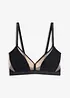 Bralette senza ferretto con inserti trasparenti, bonprix