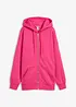 Felpa con zip e cappuccio, bonprix