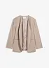 Blazer senza collo in morbido misto lana, bonprix