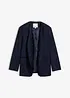 Blazer senza collo in morbido misto lana, bonprix