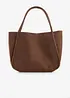Borsa shopper effetto scamosciato, bonprix