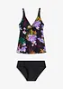 Tankini con scollatura a V (set 2 pezzi), bonprix