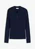 Maglione in filato fine con bottoni, bonprix