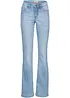 Jeans bootcut elasticizzati confortevoli, vita media, bonprix