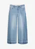 Jeans wide leg, vita media, bonprix