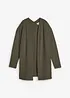 Cardigan lungo in morbida felpa di misto cotone, bonprix