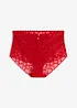 Panty a vita alta con pizzo a cuoricini, bonprix