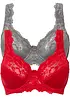 Reggiseno minimizer con spalline imbottite (pacco da 2), bonprix