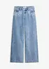 Jeans wide leg, vita media, bonprix