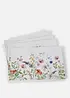 Tovagliette americane con stampa floreale (pacco da 4), bonprix