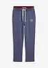 Pantaloni da jogging in puro cotone con dettagli sportivi, bonprix