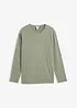 Maglia a maniche lunghe in puro cotone effetto lavato, bonprix