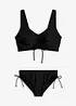 Bikini a bustier con laccetti (set 2 pezzi), bonprix