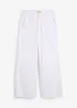 Jeans cropped wide leg, vita alta, bonprix
