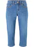 Jeans capri slim, vita media, bonprix