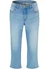 Jeans capri slim, vita media, bonprix