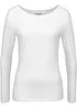 Maglia elasticizzata aderente a maniche  lunghe, bonprix
