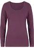 Maglia elasticizzata aderente a maniche  lunghe, bonprix