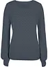 Maglione in maglia operata di misto cotone, bonprix