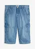 Jeans cargo elasticizzati a pinocchietto regular fit, straight, bonprix