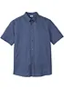 Camicia a maniche corte in fresco misto lino, bonprix