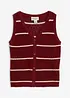 Gilet in maglia traforata con percentuale di lino, bonprix